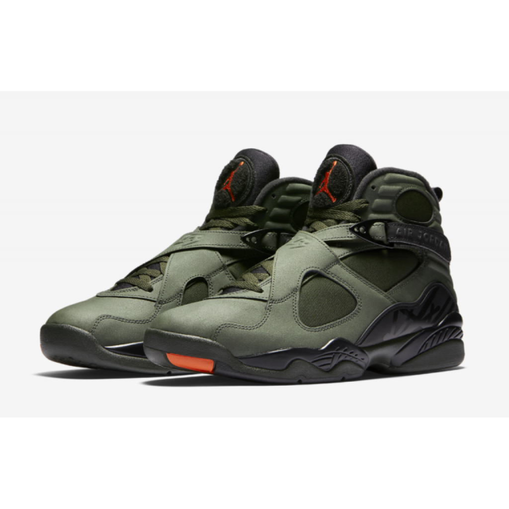 jordan 8 black and green